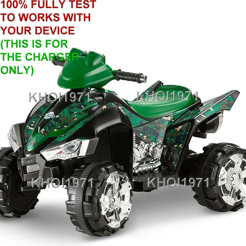 6V AC Wall Charger Adapter for Kids Trax ATV Camo Quad Ride-On Battery Replacement - Image 2