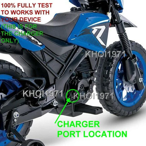 AC Wall Charger Adapter for Huffy R1 Motorcycle Ride-On with Training Wheels - Image 3