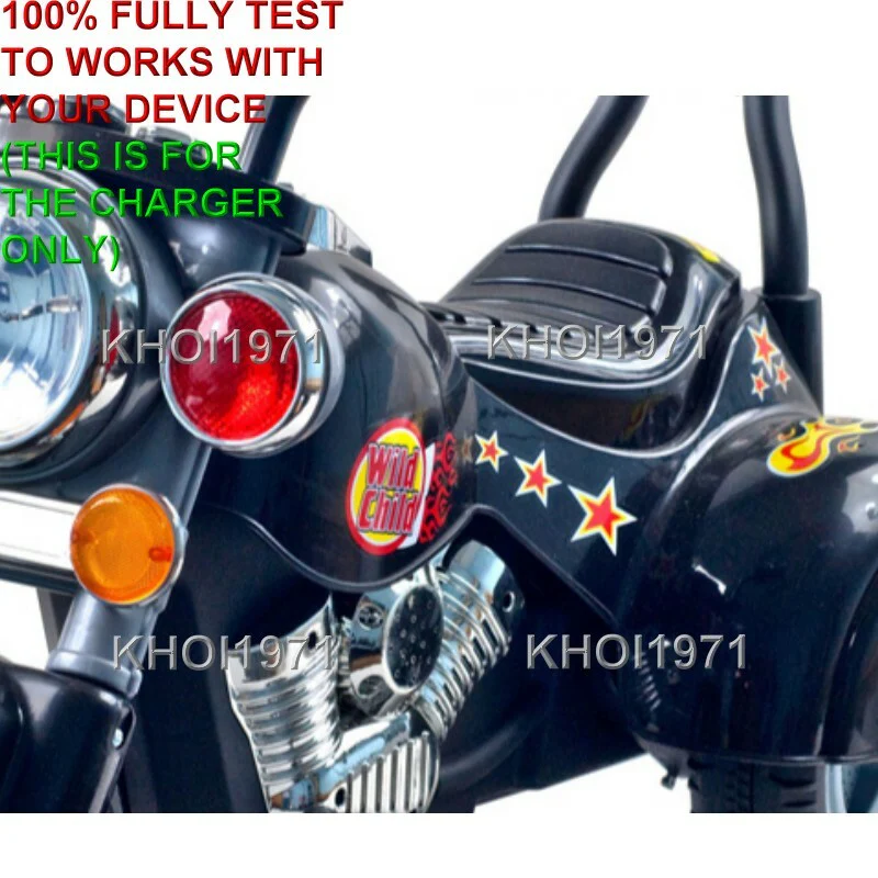 AC Wall Charger Adapter for Little Rider Road Warrior Ride-On Motorcycle - Image 3