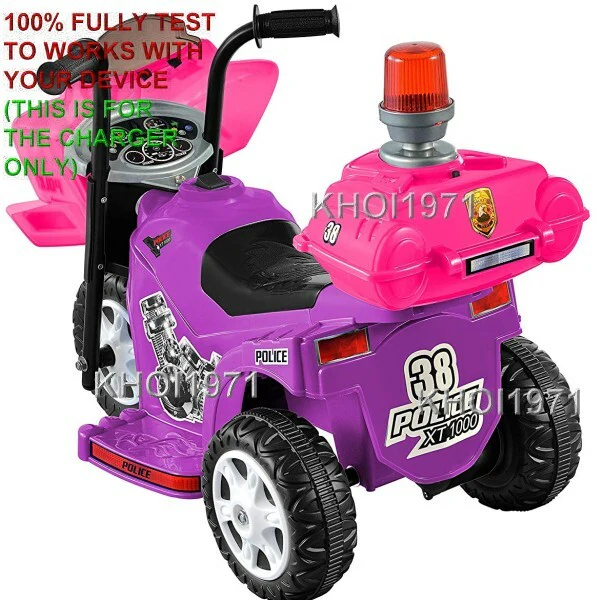 AC Wall Charger Adapter for Kid Motorz Little Police Patrol Ride-On Motorcycle 0287 - Image 3