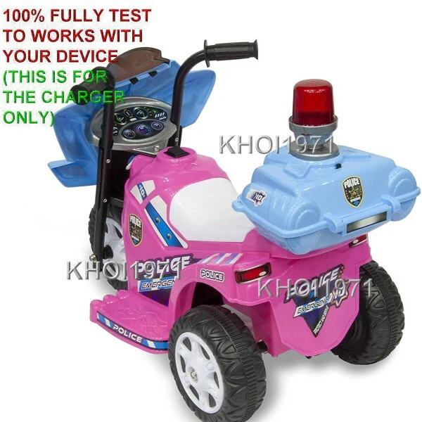 AC Wall Charger Adapter for Kid Motorz Little Police Patrol Ride-On Motorcycle 0291 - Image 3