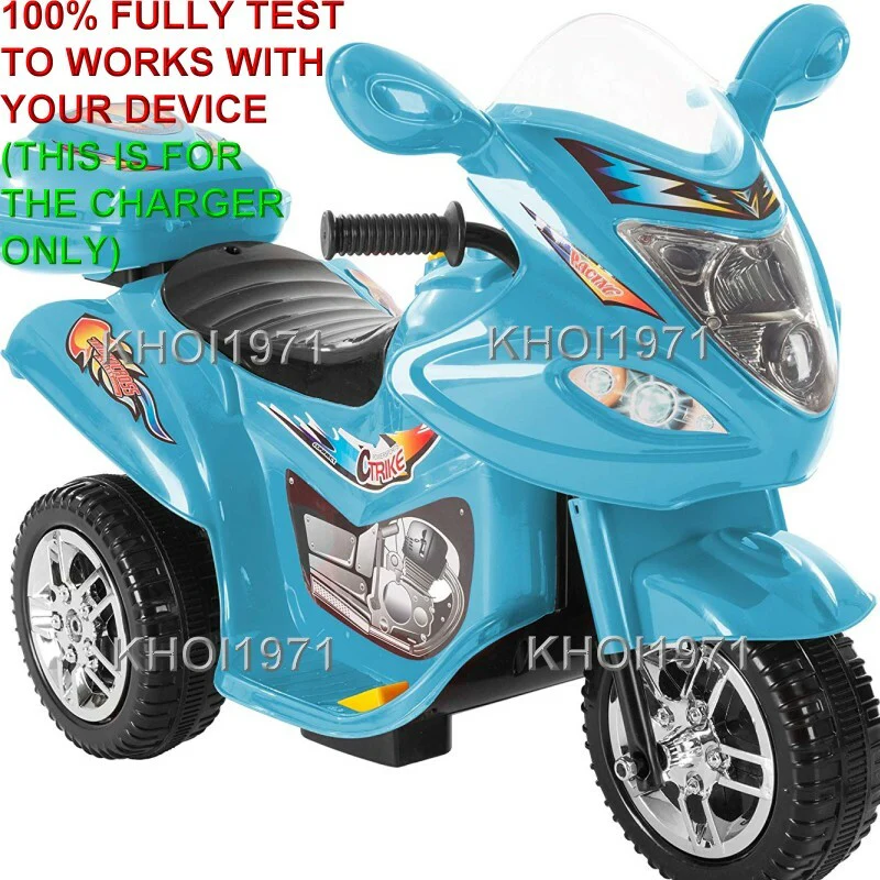 AC Wall Charger Adapter for 3-Wheel Little Rider Trike Motorcycle Ride-On Toy - Image 2