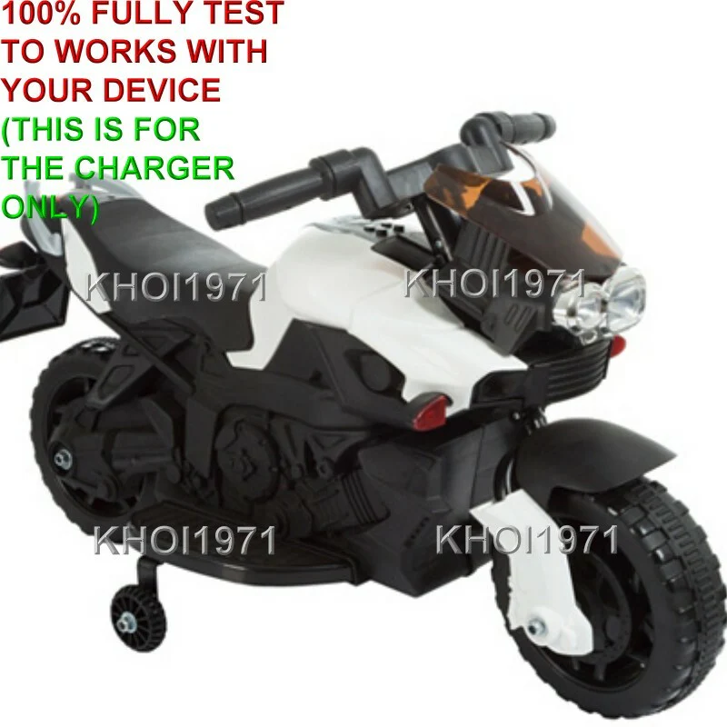 AC Wall Charger Adapter for Little Rider Motorcycle Ride-On with Training Wheels - Image 2