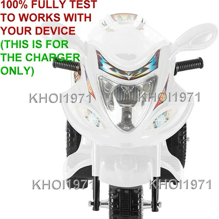 AC Wall Charger Adapter for 3-Wheel Little Rider Trike Motorcycle Ride-On Toy - Image 3