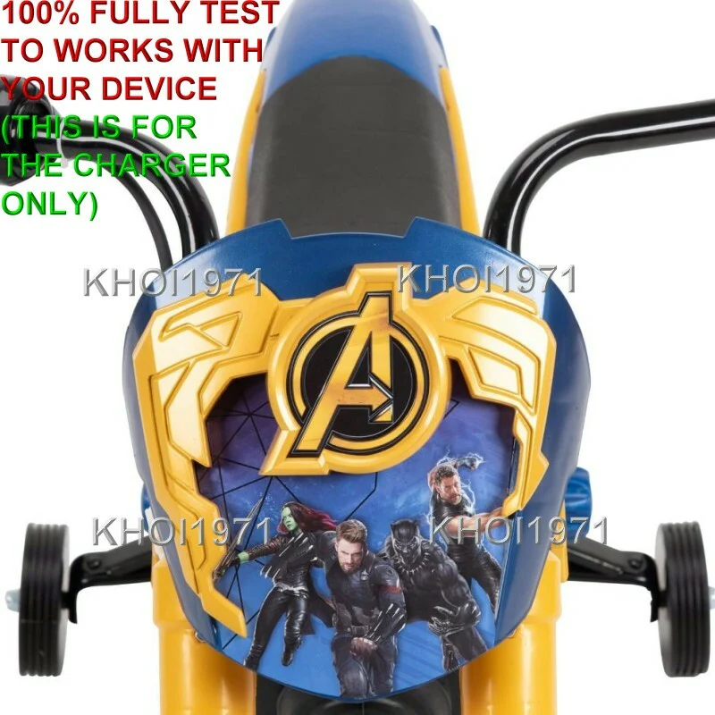 AC Wall Charger Adapter for 17009 Marvel Avenger Motorcycle Ride-On Toy - Image 4