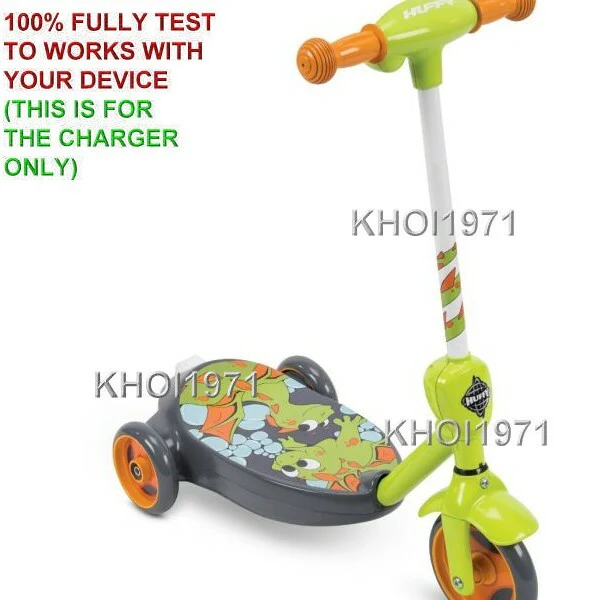 AC Wall Charger Adapter for 18007P 2-in-1 Bubble Scooter Ride-On Dragons - Image 2