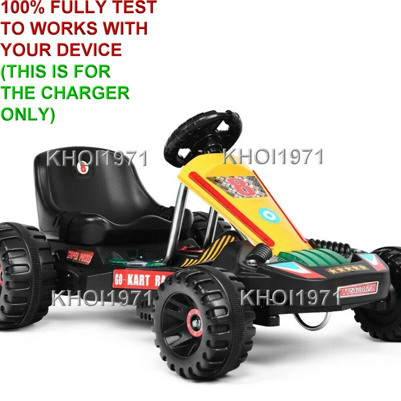 6V AC Wall Charger Adapter for Black 4-Wheel Ride-On Go Kart - Image 3