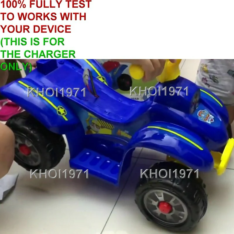 6V AC Wall Charger and Adapter for Blue and Red Seat Paw Patrol Quad Ride-On Toy - Image 4
