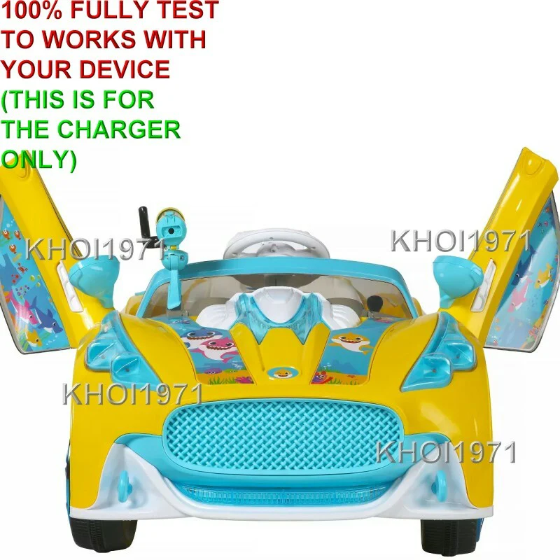 6V AC Wall Charger Adapter for Baby Shark Super Car Ride-On Toy - Image 3