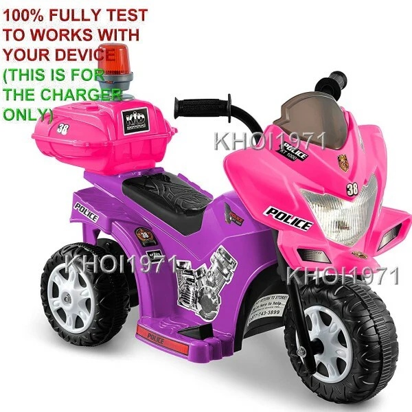 AC Wall Charger Adapter for Kid Motorz Little Police Patrol Ride-On Vehicles - Image 4