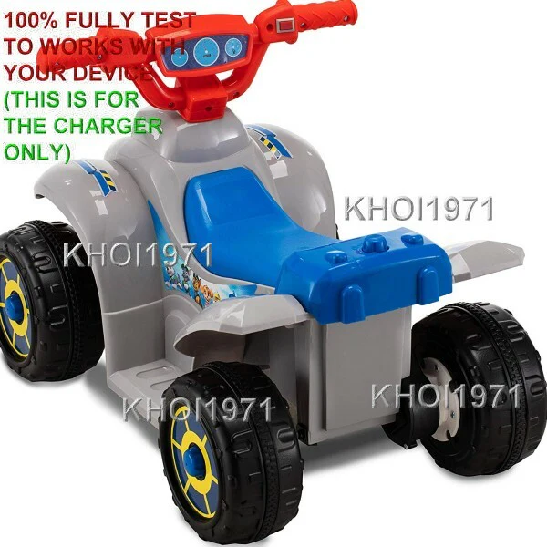 AC Wall Charger Adapter for KidTrax Nickelodeon Paw Patrol Quad 6V Ride-On Battery - Image 4