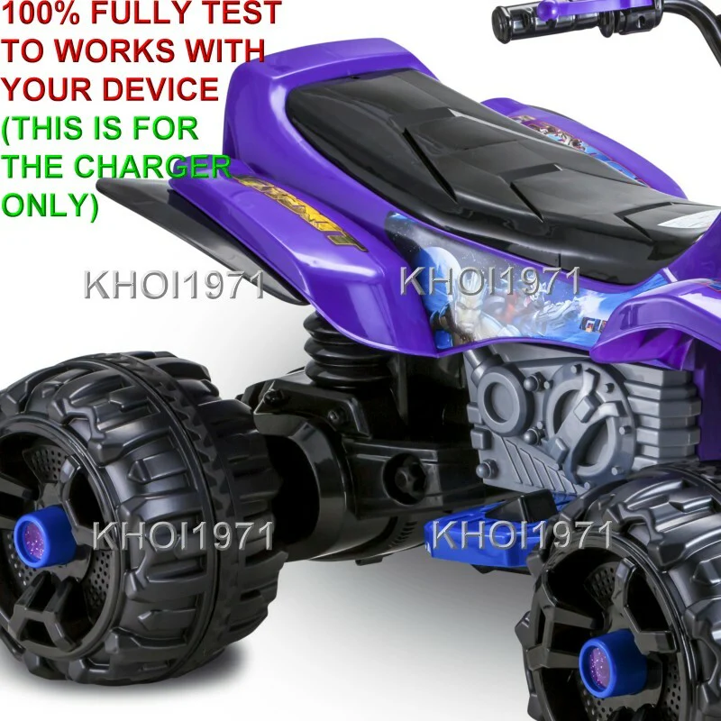AC Wall Charger Adapter for KT1326 Kidtrax Guardians of the Galaxy Ride-On ATV - Image 5