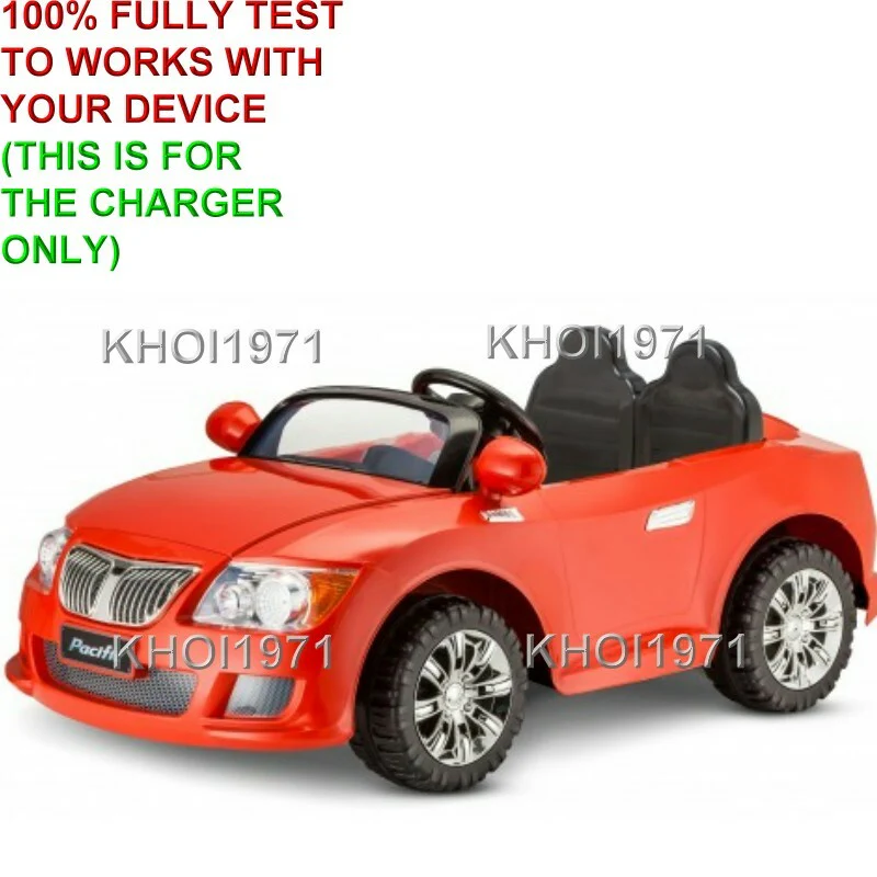 12V AC Wall Charger Adapter for Kidtrax KT1343WM Cool Car Convertible Ride-On - Image 4