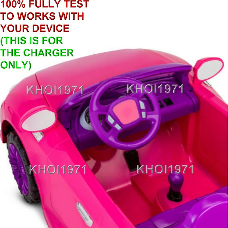 12V AC Wall Charger Adapter for Kidtrax KT1343WM Cool Car Convertible Ride-On - Image 7