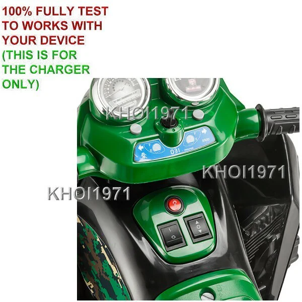 6V AC Wall Charger Adapter for KT1365WM Kid Trax Mossy Oak Green ATV Battery - Image 2