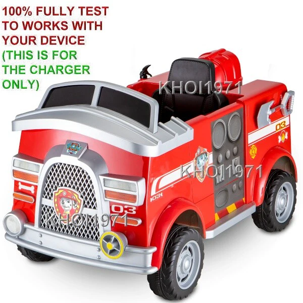 AC Wall Charger Adapter for Kidtrax KT1439WM Paw Patrol Marshall Fire Truck - Image 2