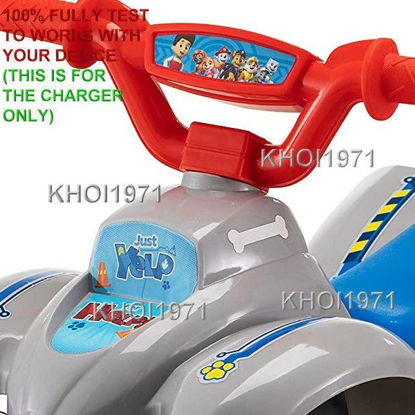 AC Wall Charger Adapter for KT1521 KidTrax Nickelodeon Paw Patrol Quad Ride-On - Image 5