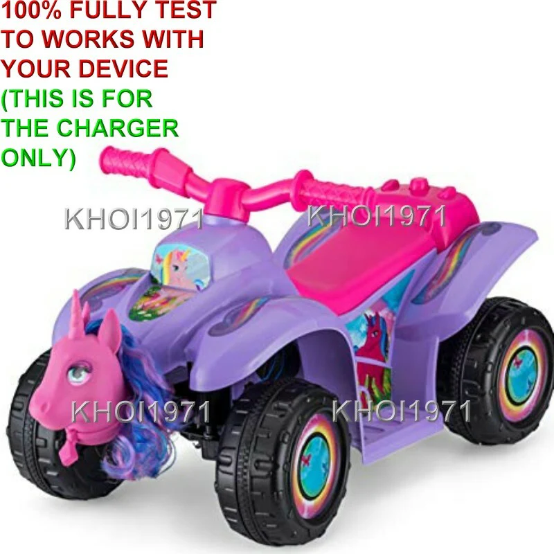 AC Wall Charger Adapter for Pacific Cycle KidTrax Unicorn Toddler Quad Ride-On Toy - Image 2
