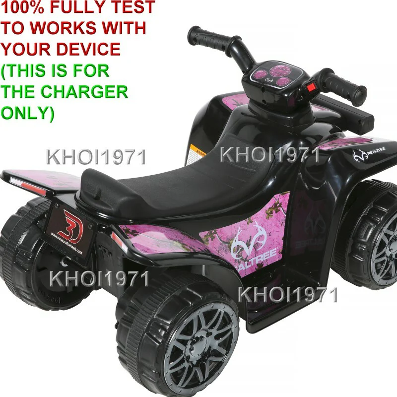 6V AC Wall Charger Adapter for Pink Camo Ride-On Vehicle - Image 3