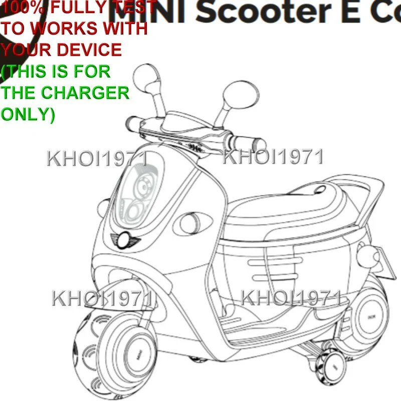6V AC Wall Charger Adapter for Mini Electric Ride-On Scooter Model W338AC-F - Image 4