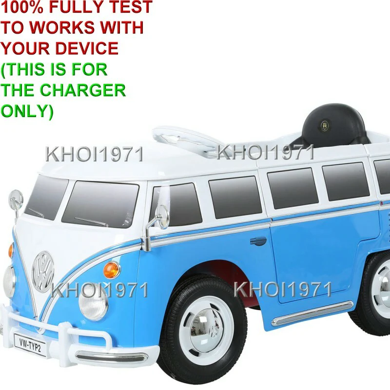 AC Wall Charger Adapter for Volkswagen Bus Type 2 T1 Ride-On Vehicle Model W487AC-B - Image 4