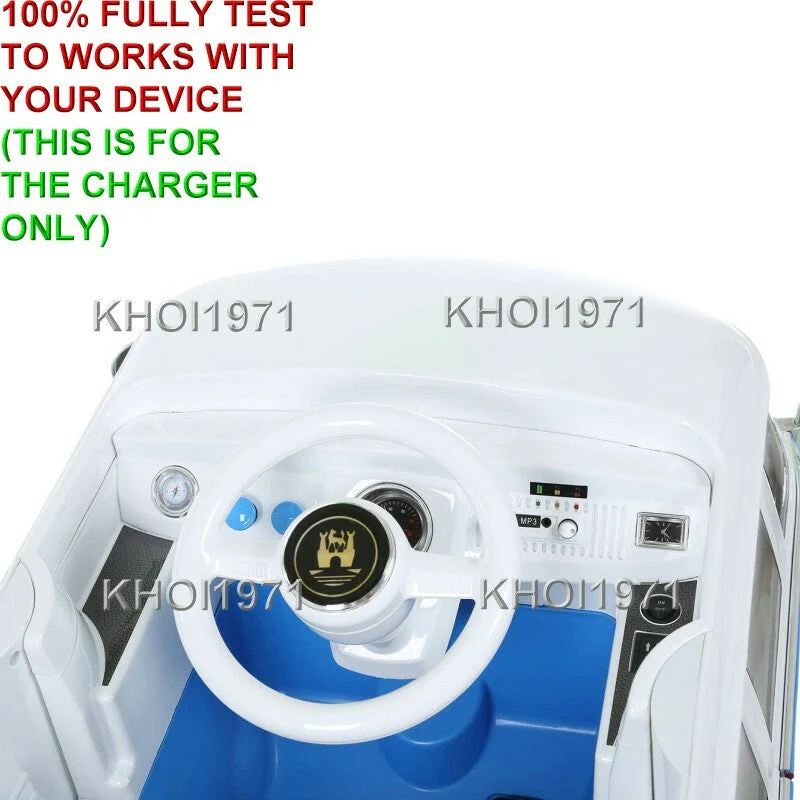AC Wall Charger Adapter for Rollplay W487AC Volkswagen Bus Type 2 T1 Ride-On Toy - Image 10
