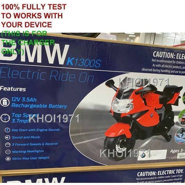 AC Wall Charger Adapter for TY5838USA BMW K1300S 12V Ride-On Motorcycle Battery - Image 5