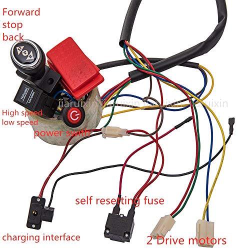 12V Kids Electric Car DIY Wiring and Switch Kit with 2.4GHz Remote Control - Image 4