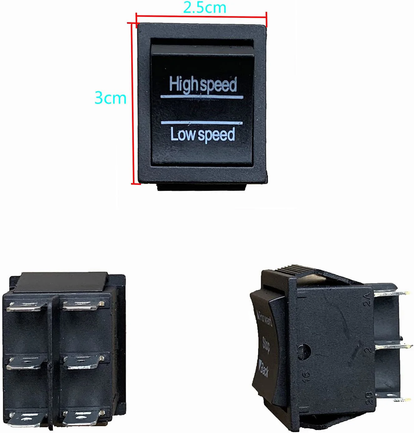 Electric Powered 4-Wheel Replacement with High and Low Speed Switch for Children - Image 2
