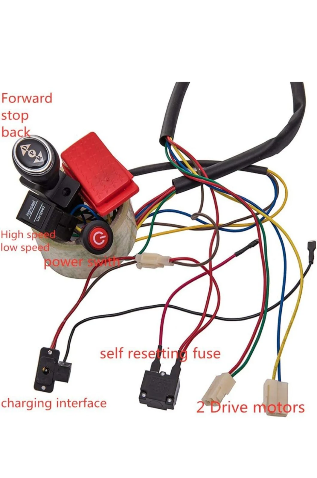 12V Kids Ride-On Car with DIY Modified Wiring and Remote Control Complete Set - Image 5