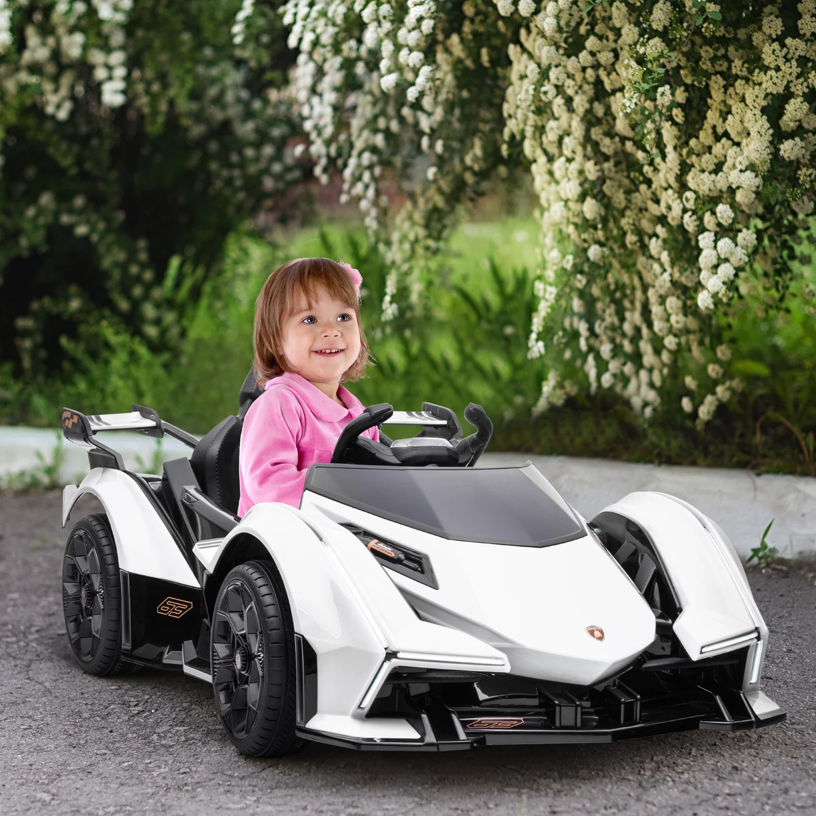 12V Battery-Powered Kids Ride-On Sports Car with Remote Control - Image 2
