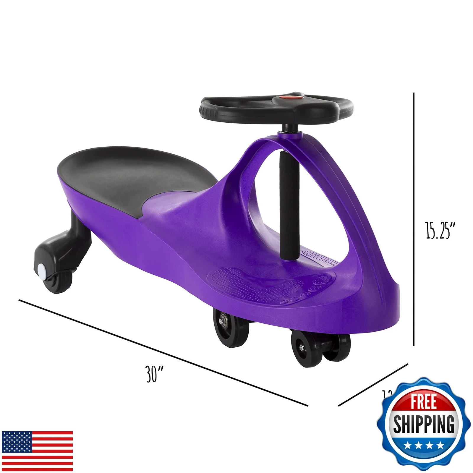 Wiggle Ride-On Car Toy with Twist and Swivel Action, No Batteries, Gears, or Pedals Needed - Image 2