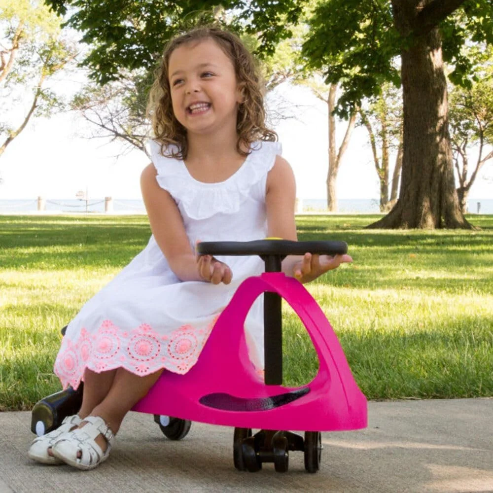 Wiggle Ride-On Car for Toddlers in Pink - Enhances Motor Skills with Safe and Fun Play - Image 4