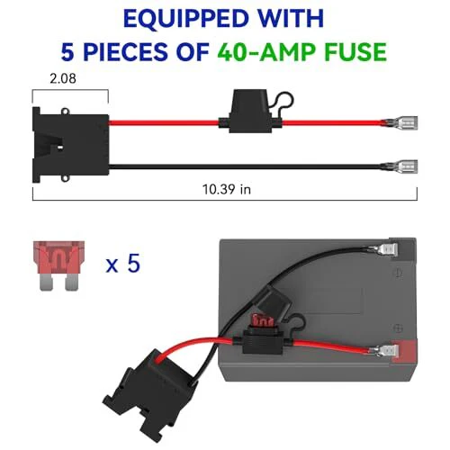 12-Volt SLA Battery Wire Harness Connector for Power Wheels - Image 5