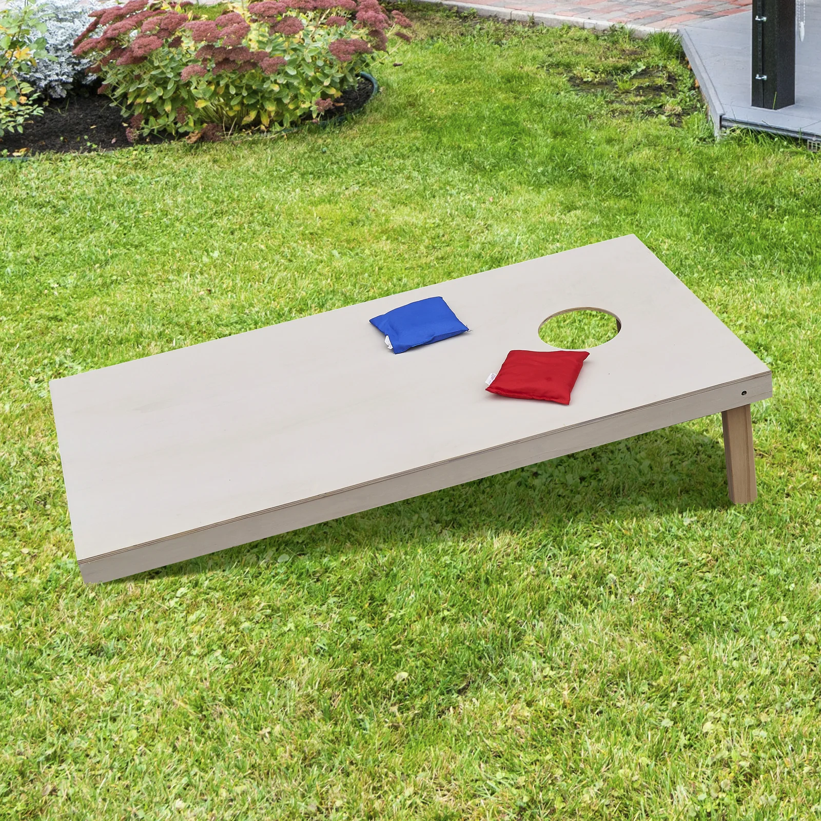 Portable 4x2 Wooden Cornhole Board Set for Outdoor Yard Games with 2 Boards - Image 5
