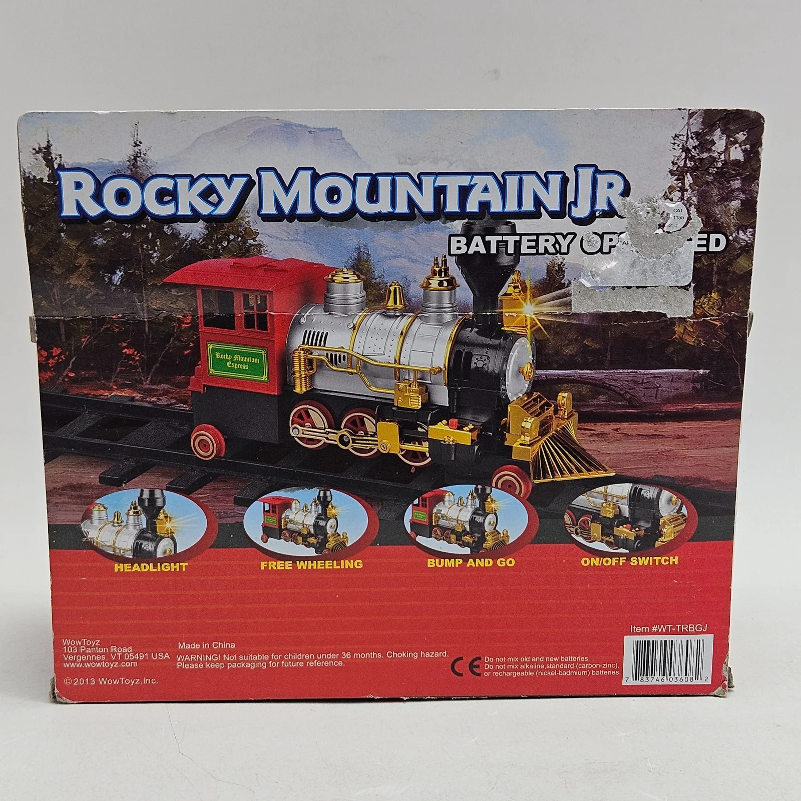 Rocky Mountain Jr Bump & Go Train Locomotive with Lights and Sounds - Image 6