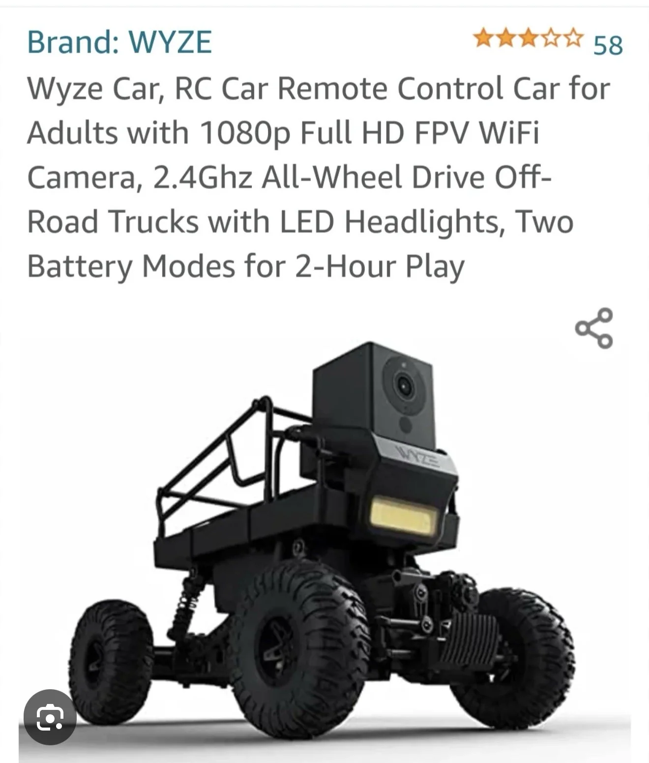 Wyze 4 Wheel Drive Sealed Car with V2 Starter Bundle and 47mm Watch - Image 2