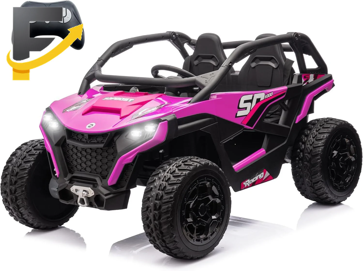 24V 10Ah Kids 2-Seater Ride-On UTV with Remote Control for Boys and Girls - Image 11