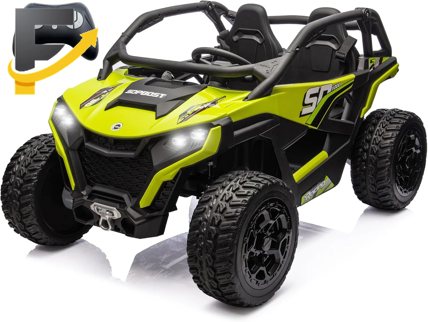 24V 10Ah Kids 2-Seater Ride-On UTV with Remote Control for Boys and Girls - Image 13