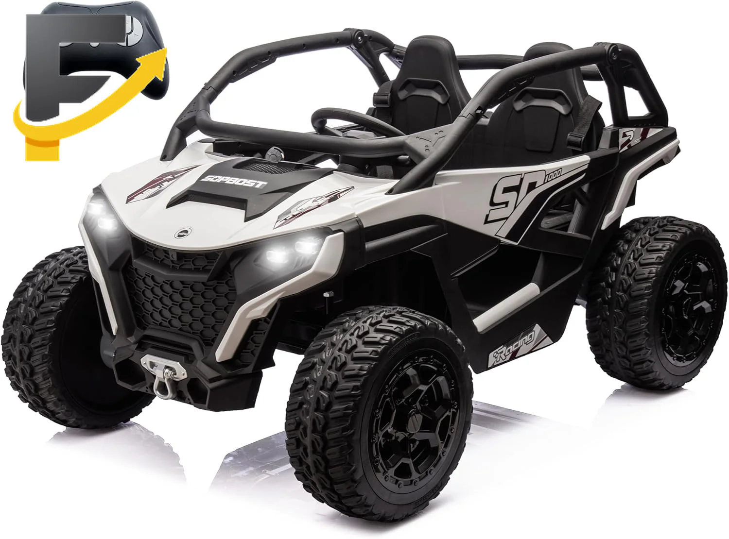 24V 10Ah Kids 2-Seater Ride-On UTV with Remote Control for Boys and Girls - Image 7