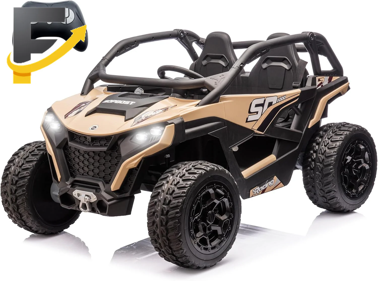 24V 10Ah Kids 2-Seater Ride-On UTV with Remote Control for Boys and Girls - Image 8