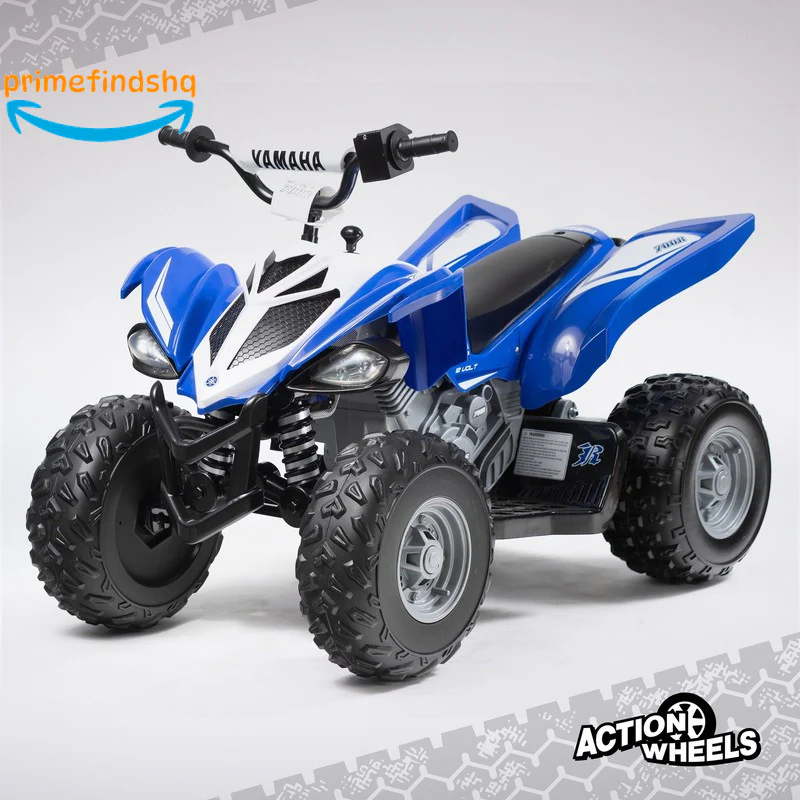 12 Volt Battery Powered Blue Ride-On ATV with Music Features - Image 6