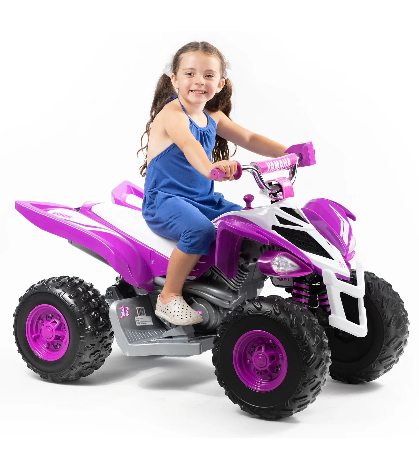 Yamaha Raptor 12V Battery-Powered Purple Ride-On ATV with Music for Ages 3-5 - Image 12