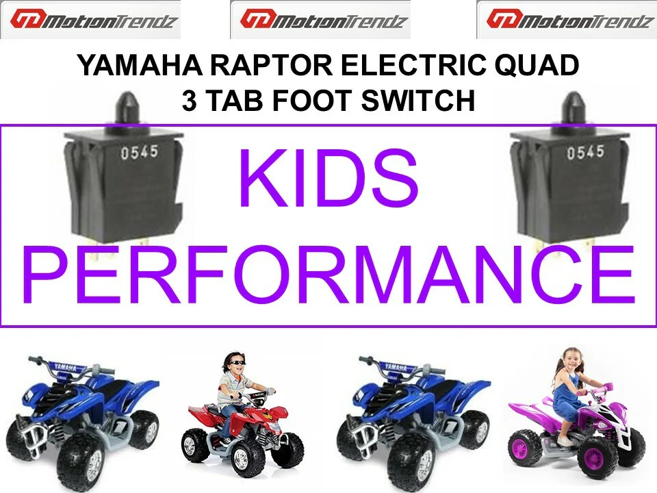 Yamaha Raptor Electric Quad 3-Tab Foot Switch - Image 2