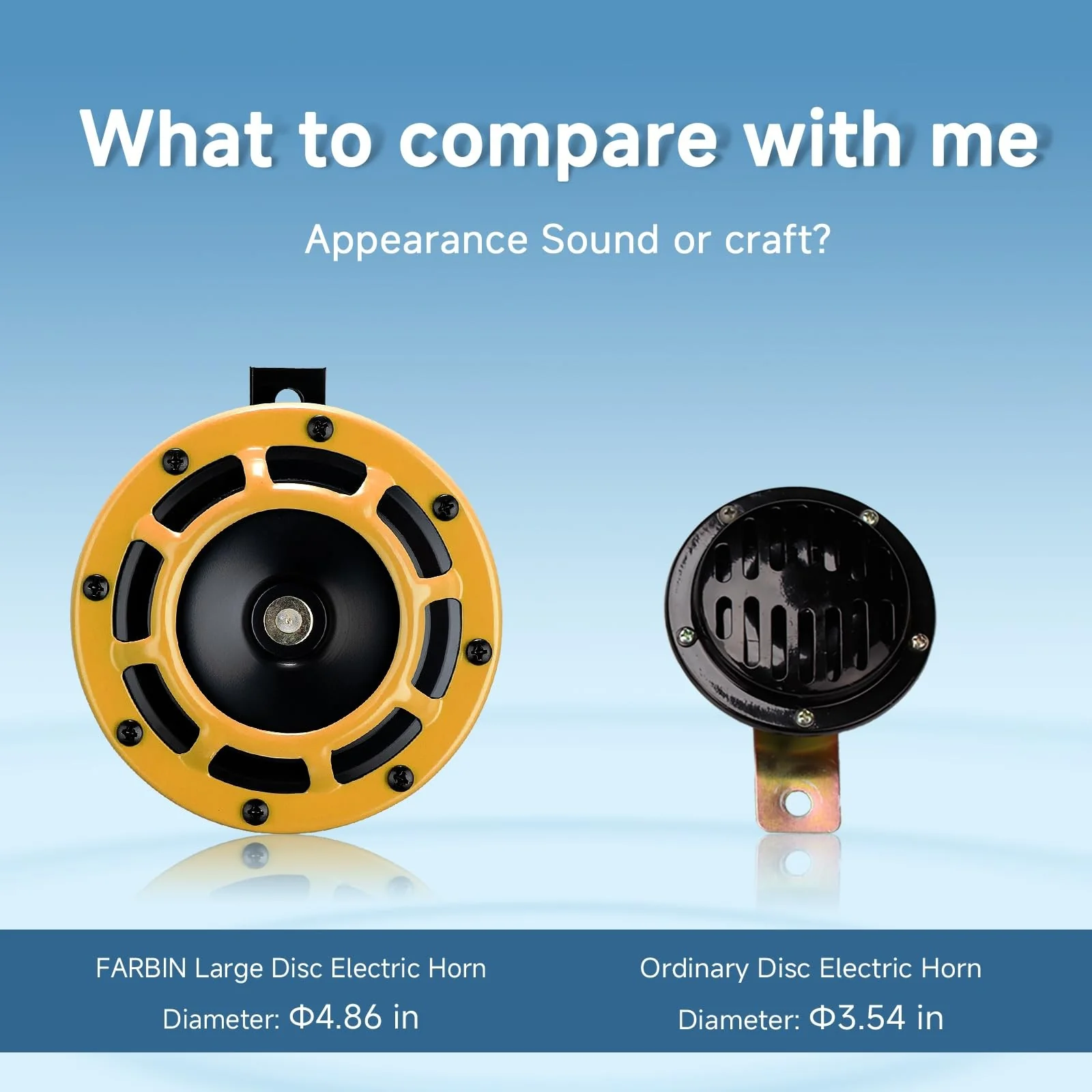 High-Performance 12V Dual Tone Metal Train Horn Set in Yellow - Image 6