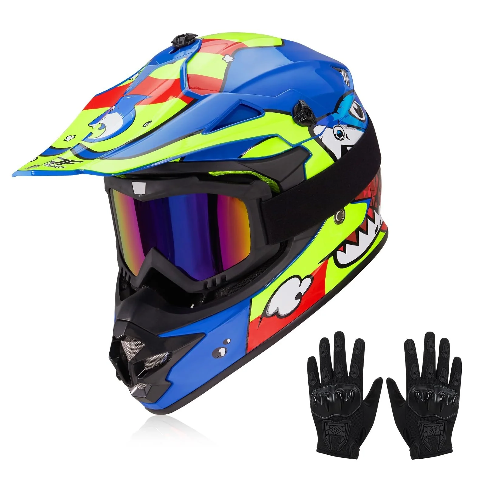 Kids Youth Dirt Bike Helmets for Motocross, ATV, BMX, and Offroad Riding