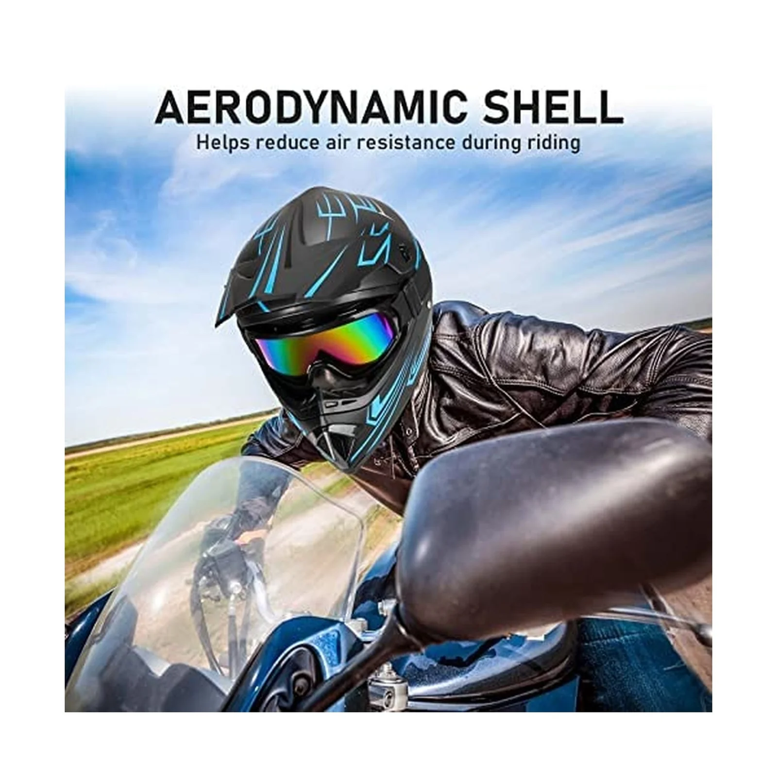 Youth Kids Motocross Helmet for Motorcycle Dirt Bike Off-Road Mountain BMX Riding - Image 5