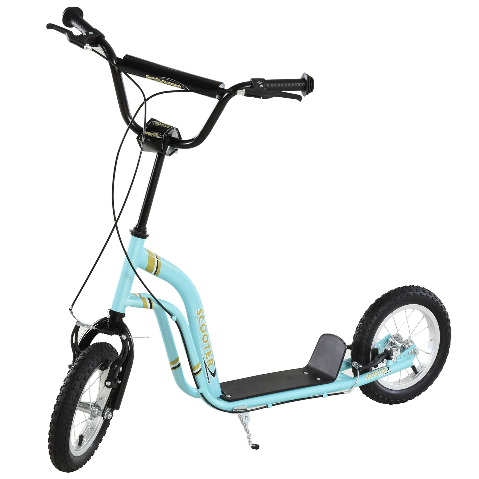 Youth Scooter with 12-Inch Inflatable Front Wheel and Dual Front & Rear Caliper Brakes - Image 8