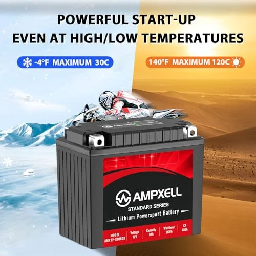 YTX14-BS Lithium Powersports Battery 12V 8Ah 480A - Image 3