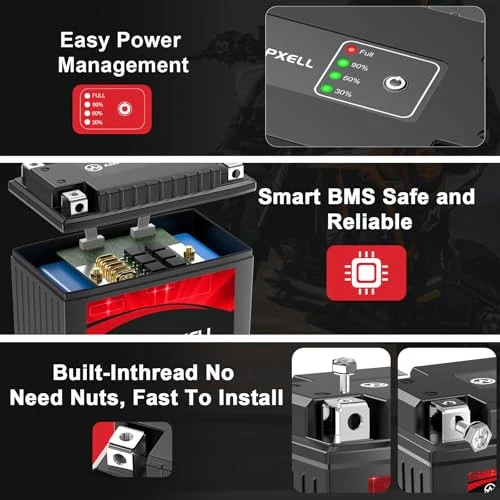 YTX14-BS Lithium Powersports Battery 12V 8Ah 480A - Image 7